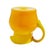 Vintage Cadmium Yellow Opaline Blown Glass Pitcher For Sale - Image 9 of 12