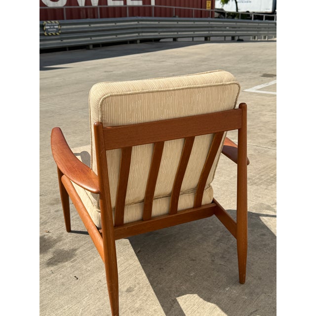 1950s 1950s Vintage Grete Jalk Danish Modern Chair Armchair for France and Sons For Sale - Image 5 of 9