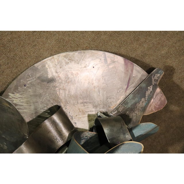 Mid 20th Century Signed Metal Wall Art For Sale - Image 4 of 7