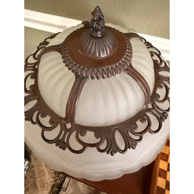 Vintage /Antique Cheyenne Company Art Nouveau Style Reproduction Lamp 19.5" Tall For Sale - Image 13 of 13