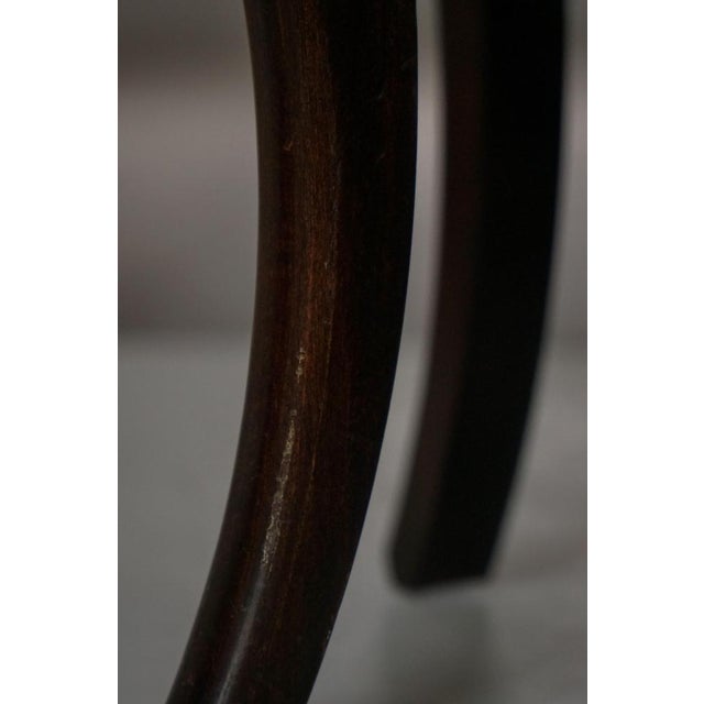 Mid-Century Danish Stool in Lambswool Upholstery with Curved Wooden Legs, 1940s For Sale - Image 12 of 18
