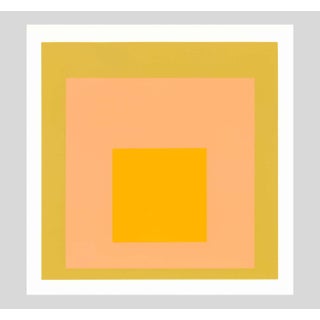 1968 Josef Albers "Homage to the Square" Serigraph "Arrived" For Sale