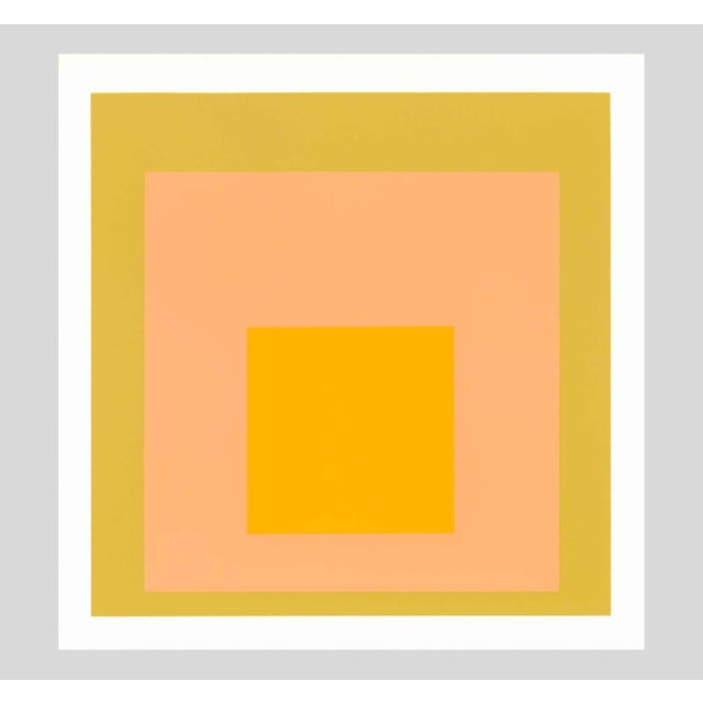 1968 Josef Albers "Homage to the Square" Serigraph "Arrived" For Sale