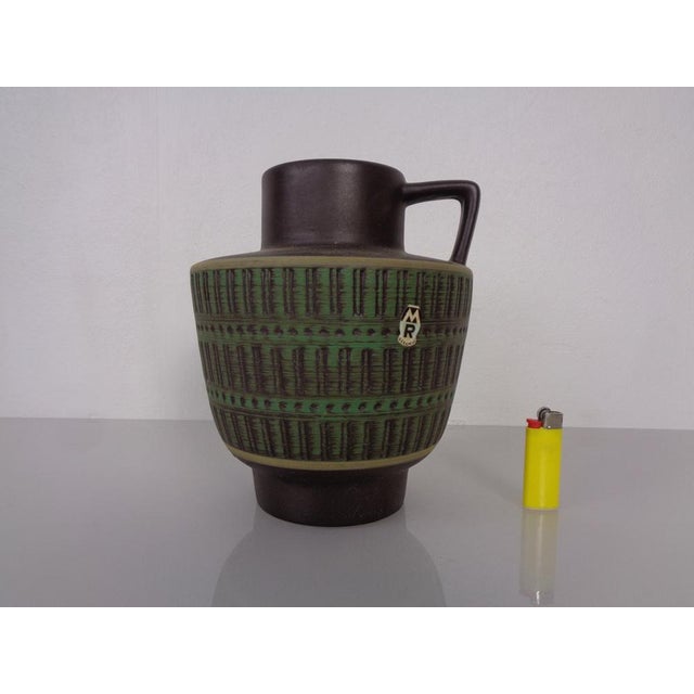 Ceramic 2023/20 R Handle Vase from Marzi & Remy, Germany, 1950s For Sale - Image 3 of 18