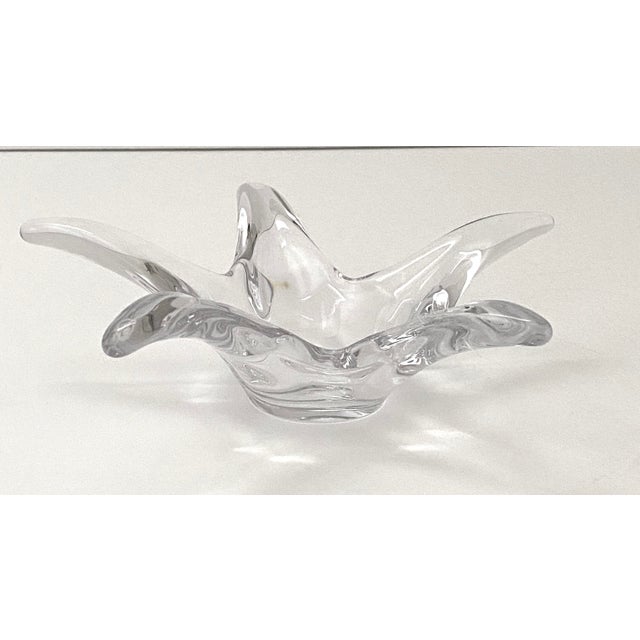 Starfish Crystal Bowl French Signed Cofrac Art Verrier For Sale In Miami - Image 6 of 12