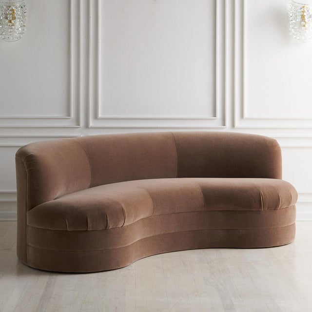 Curved Sofa By Weiman Furniture Chairish