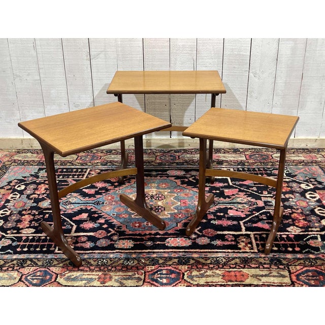 Vintage Nesting Tables in Teak from G-Plan, 1970s, Set of 3 For Sale - Image 5 of 10
