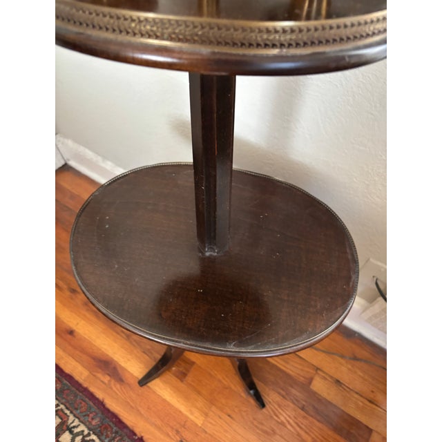 Metal 1990s Neoclassical Frederick Cooper Lamp Table For Sale - Image 7 of 12