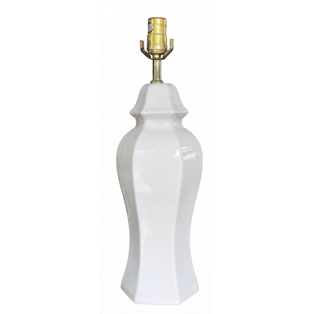 Vintage Blanc De Chine Ginger Jar Lamp For Sale - Image 11 of 11