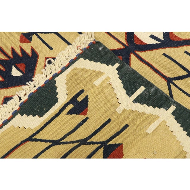 Late 20th Century Vintage Persian Shiraz Kilim Rug - 02'10 X 03'09 For Sale - Image 5 of 9