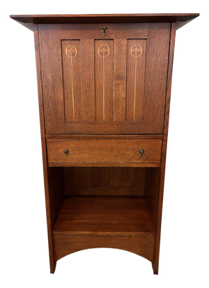 Stickley Arts & Crafts Harvey Ellis Oak Organizer Secretary