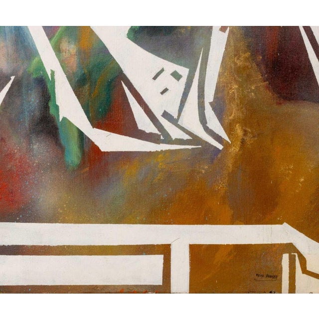 Fritz Bonner Abstraction Acrylic on Canvas For Sale In New York - Image 6 of 10