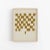 Abstract open edition giclee print. 20"x28" Elegant mustard checkers composition drawing on beige background. Contemporary...