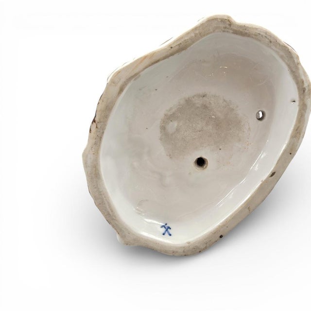 Large Limbach Porcelain & Ceramic Figure of Woman with Basket, Thuringia, 1825 For Sale - Image 11 of 15