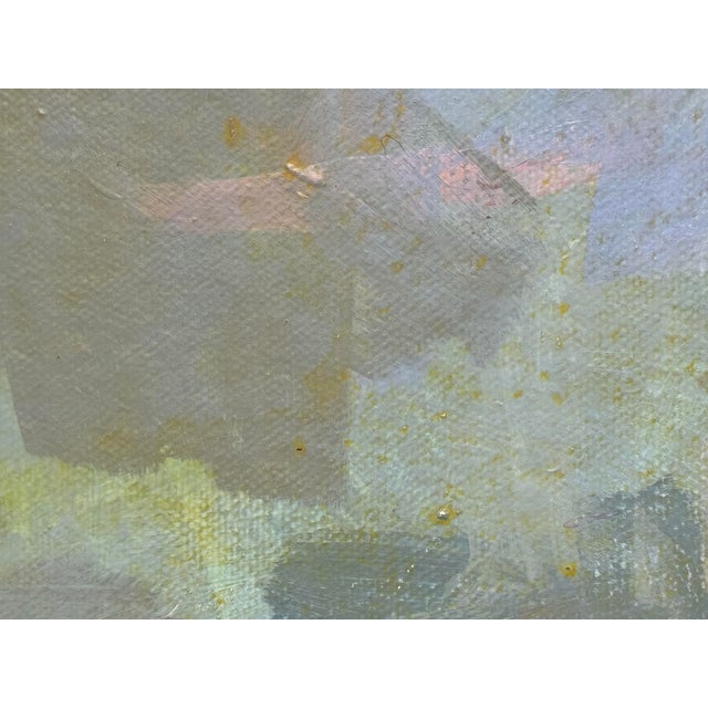 Vintage Abstract Oil Painting of Flowers, Framed For Sale - Image 11 of 12