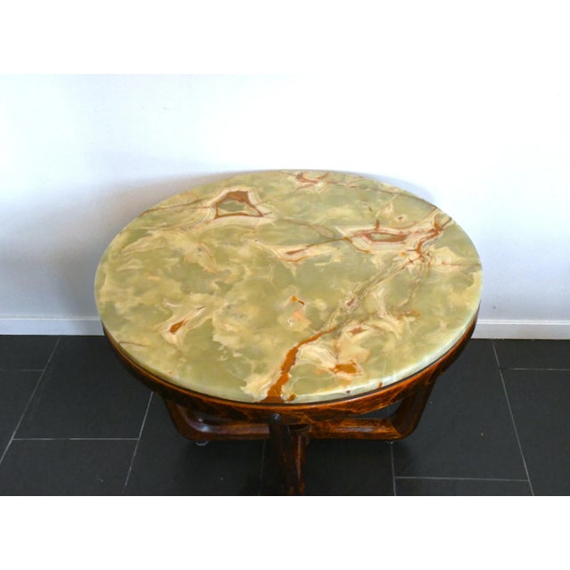 Norwegian Onyx Coffee Table by Vad Trevare Fabrikk, 1970s For Sale - Image 4 of 12