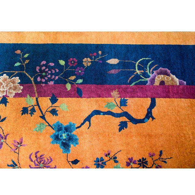 Early 20th Century Early 20th Century Chinese Art Deco Rug For Sale - Image 5 of 14