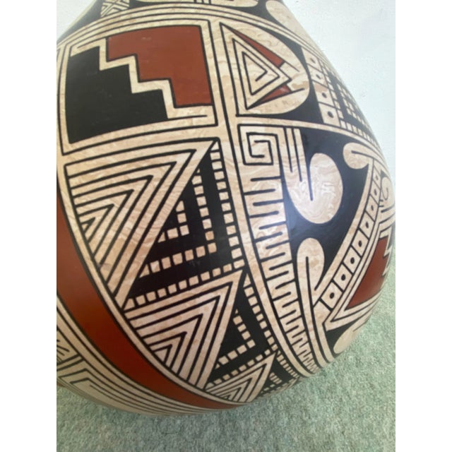 Pilo Mora Polychrome Pot For Sale - Image 4 of 10