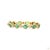 Silver 2.51 Carat Round Brilliant Cut Diamond Emerald Gold Bracelet For Sale - Image 8 of 9