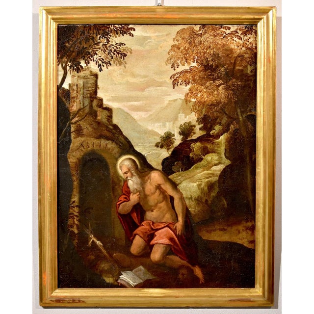 Circle of Jacopo Negretti / Palma Il Giovane, Saint Jerome Palma, 1620, Oil on Canvas, Framed For Sale - Image 17 of 17