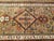 Antique Serab Camel Hair Runner Rug, Hand-Knotted Wool, Geometric Pattern, Red & Green, 4x14 For Sale - Image 10 of 11