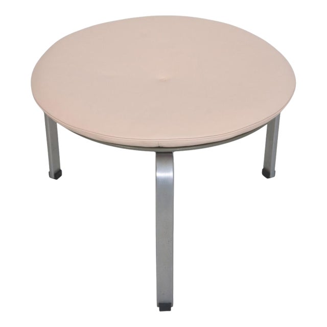 PK33 Stool in Leather by Poul Kjærholm, 1970s For Sale