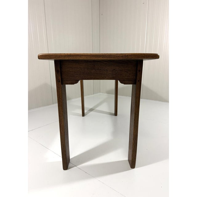 Rustic Oak Console Table, 1960s For Sale - Image 9 of 18