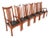 Stickley Mission Arts & Crafts Cherry Wood High Back Spindle Dining Chairs, Set of Six For Sale