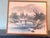 Textile Mid 20th Century Japanese Silk Painting Signed Kasen Vintage Cherry Blossom River Landscape 17x15 For Sale - Image 7 of 7
