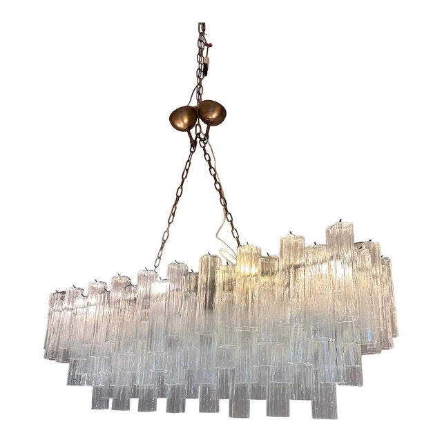 Rectangular Tronchi Murano Glass Burnished Chandelier by Simoeng For Sale - Image 10 of 10