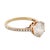 Gia 2.56 Carat Round Brilliant Cut Diamond 18k Yellow Gold Engagement Ring, Size 6.5 For Sale - Image 4 of 6