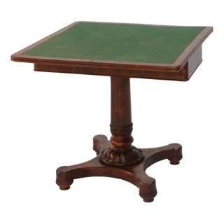 Victorian Burl Wood Folding Card Table, UK, 19th Century For Sale