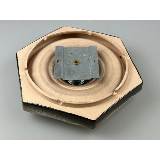 Metal Vintage Wall Lamp in Ceramic, 1960s For Sale - Image 7 of 18