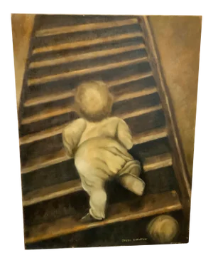“Bedtime” Oil Painting on Canvas by Greta Rothstein