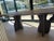 2020s Modern Walnut Dining Table With Solid Wood Legs For Sale - Image 5 of 6