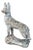Concrete Stone Shepard Garden Dog Ornament Sculpture, 1950s For Sale