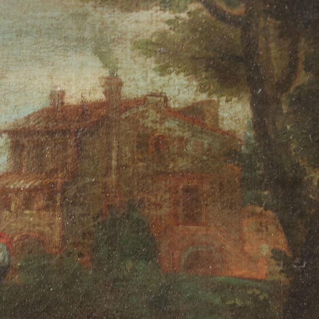 Landscape Composition, 18th Century, Oil Painting on Canvas, Framed For Sale - Image 6 of 10
