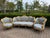 1940 European Louis XVI Gold Beech Sofa Set - 3 Pc For Sale - Image 18 of 18