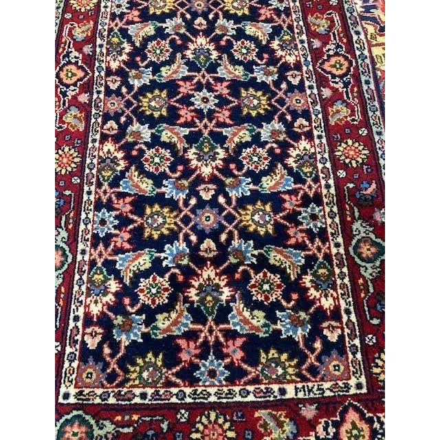 Wool pile genuine hand made very fine vegetable dye Tabriz runner-