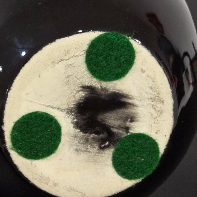 Ceramic Royal Haeger Black Ceramic Bud Vase – Mid-Century American, Handcrafted For Sale - Image 7 of 7