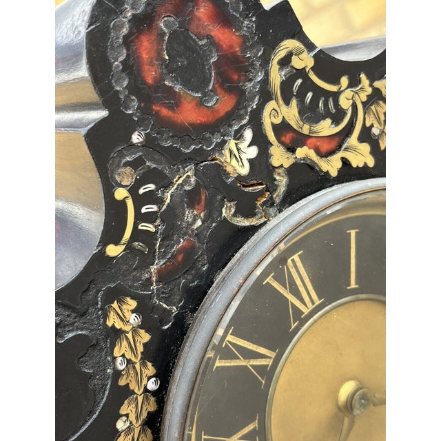 Antique French Boulle Clock For Sale - Image 11 of 18