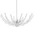 The Abberton Chandelier will bring a wow-factor to any room it illuminates. Designed by Ian Thornton, the silver...