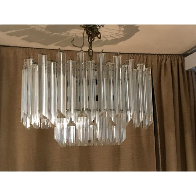 1970s Lucite Teired 10 Light Chandelier For Sale In Dallas - Image 6 of 12