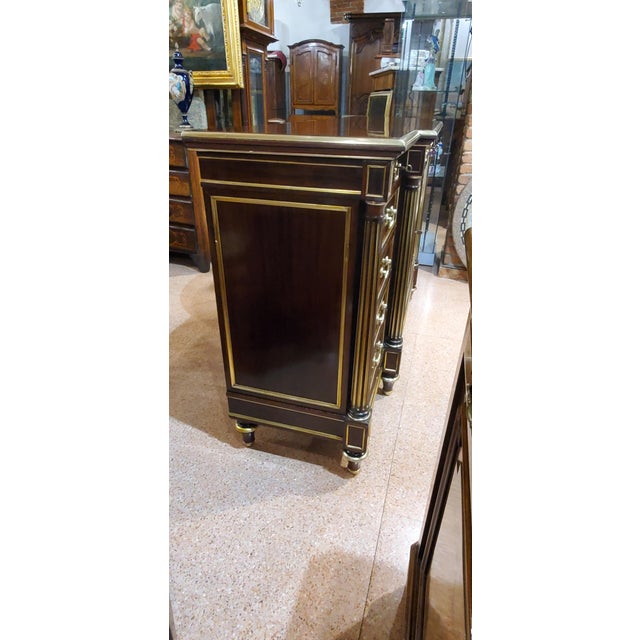 Brown Antique Napoleon III Walnut Sideboard For Sale - Image 8 of 18