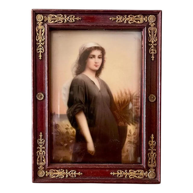 German Porcelain Plague from Wagner & Nymphenburg For Sale