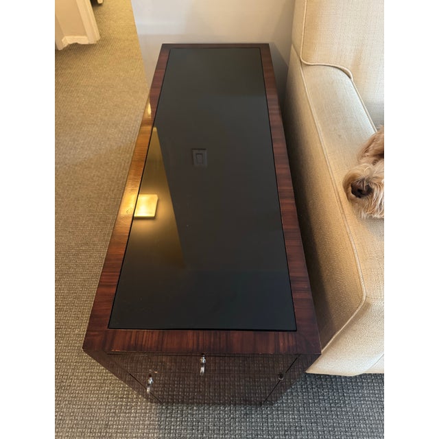 Ralph Lauren Modern Metropolis Sofa End Table For Sale In New York - Image 6 of 11