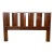 Vintage Mid-Century Modern Walnut Queen Headboard With Architectural Slat Design For Sale
