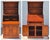 Circa 1930s Rustic Farmhouse Maple Cupboard Cabinet W/ Slant Front Desk For Sale - Image 4 of 14