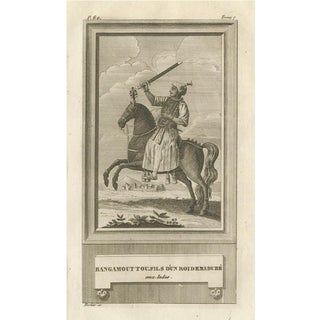Portier, Rangamout Touel, Son of a King of Madurai, Engraving, 1790 For Sale