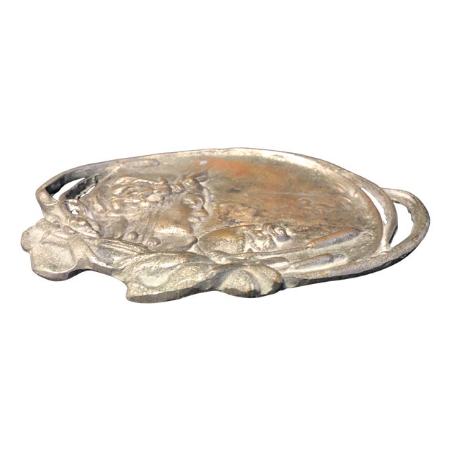 Bronze Vide-Poche Dish, Early 20th Century For Sale